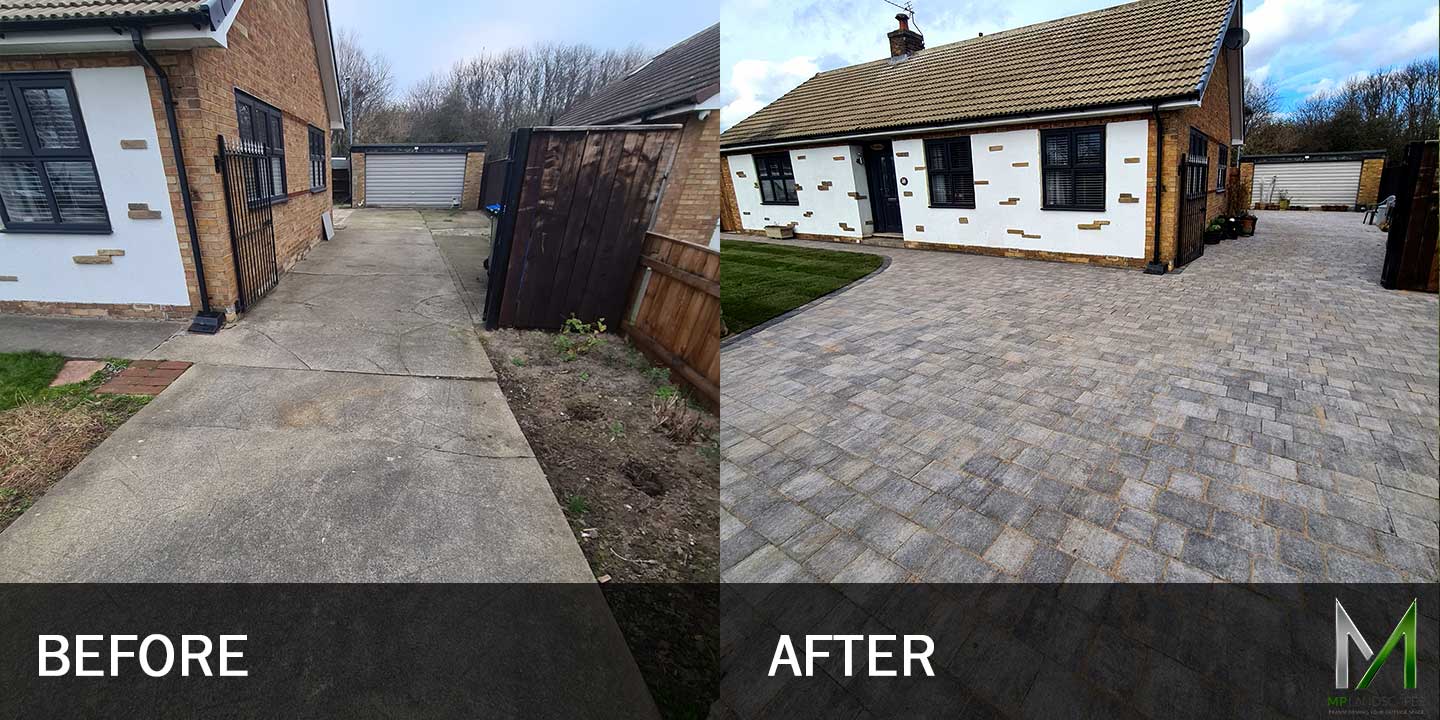 Stainton Driveway Landscaping Before After